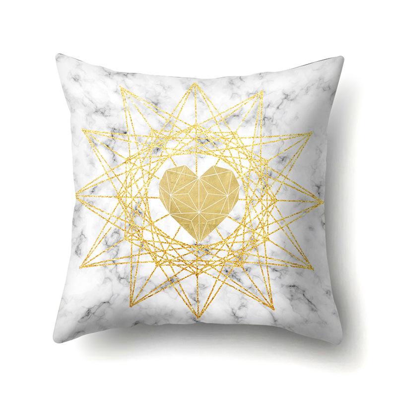 Ins Creative NATO Style Geometric Polyester Pillow Case Car Decoration Home Printed Waist Cushion Pillow Case Pillow Case