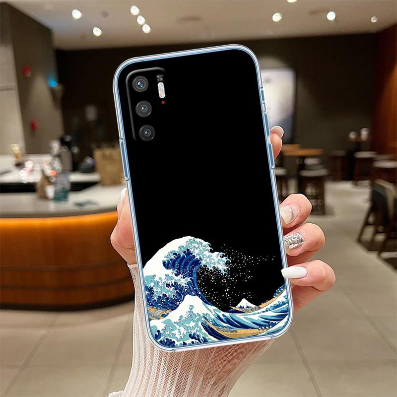 UP32 Great Wave off Kanagawa Transparent Phone Case for Motorola Moto Edge 20 30 40 50 S30 Fusion Ultra Pro Neo Lite + G200 G23
