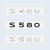 New Chrome Black Letters S480 S580 S680 V12 Emblem for Benz Maybach S Class Car Fender Trunk Rear W221 W222 Logo Sticker geu8
