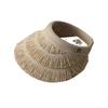 Summer Headband Lafite Grass Empty Top Hat UV Sun Protection Sun Protection Hat for Women's Seaside Travel Straw Hat