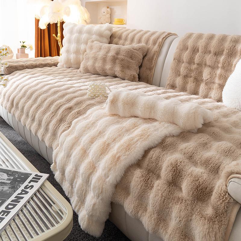 

Зимняя подушка для дивана, плюшевая подушка для сиденья, утолщенная и простая новая кожаная ткань для чехла на диван 70*70cm