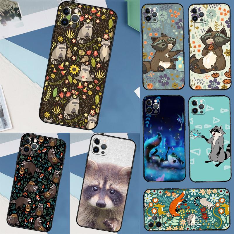 Funny little raccoon For Xiaomi Redmi Note 13 9 10 11 12 14 15 Pro Plus Case Cover For Redmi 14C 10C 12C 13C 15C