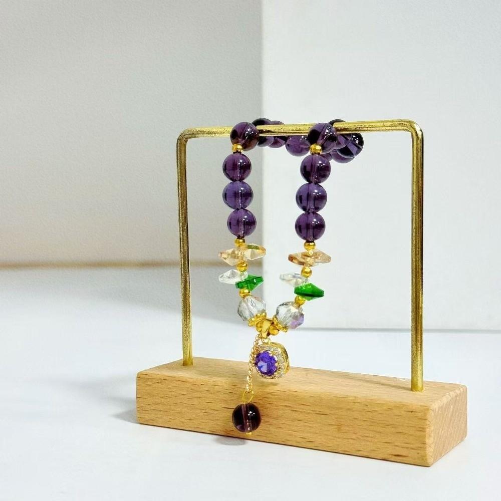 Luxury Crystal Beads Bracelet Hand Jewelry Vintage Beaded Bracelet Zircon Inlay Pendant  Friends