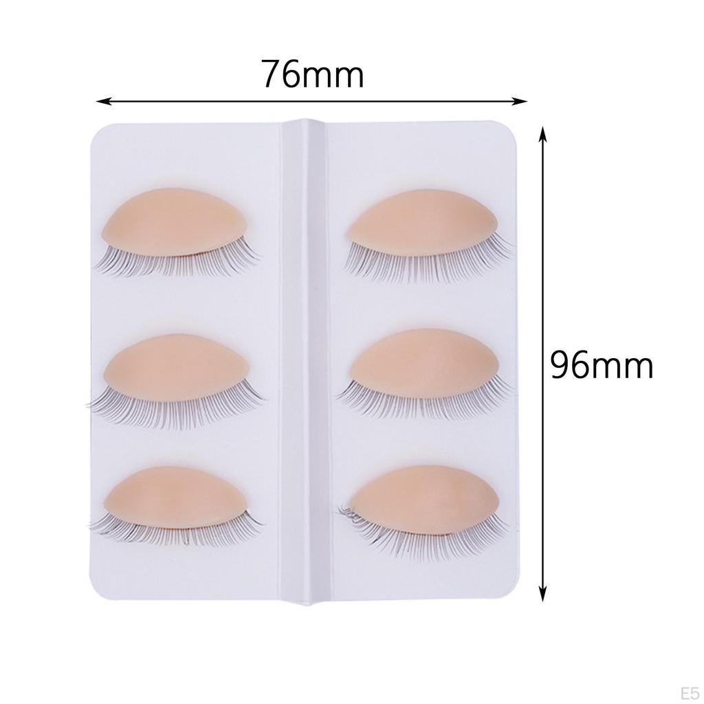 6 kusů praxe řas víčka umělé řasy prodlužování měkké pevné náhradní řasy salon make