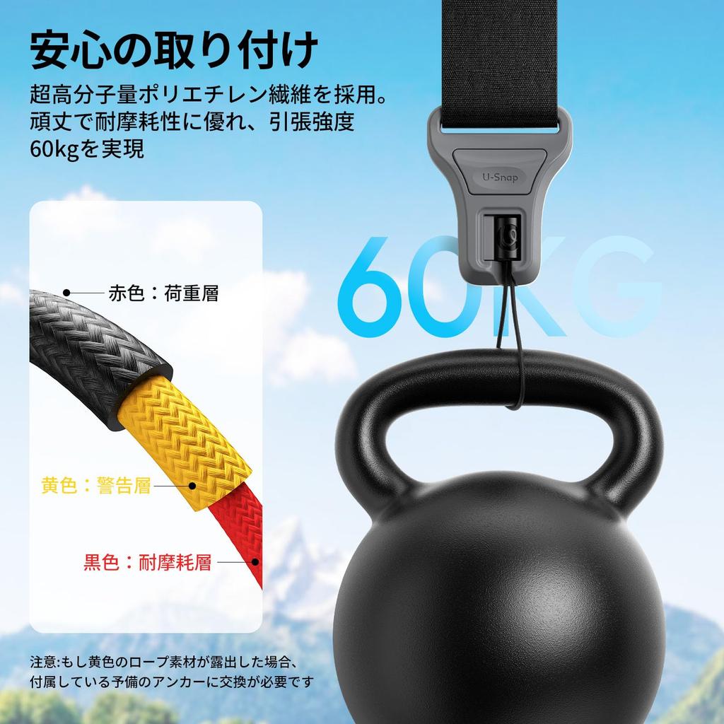 Ulanzi Camera Shoulder Strap with Magnetic Quick Adjustable Length from Easy Fits Black U-Snap Buckle, 108-140cm, Attach/Detach, Mirrorless/DSLR