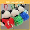 Colorful Panda Plush Backpack Keychain Cute Doll Pendant Perfect Gifts For