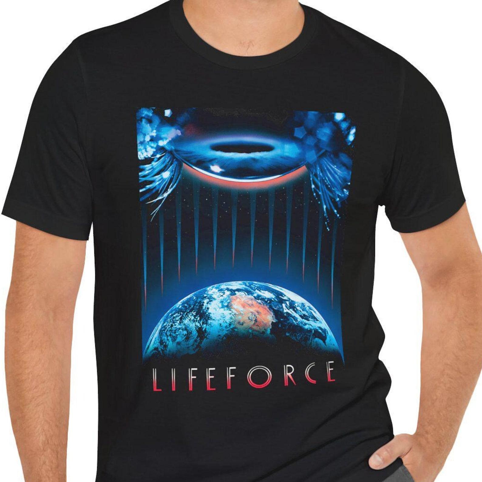 Lifeforce T-Shirt Black Short Sleeve Movie Tee Life Force S