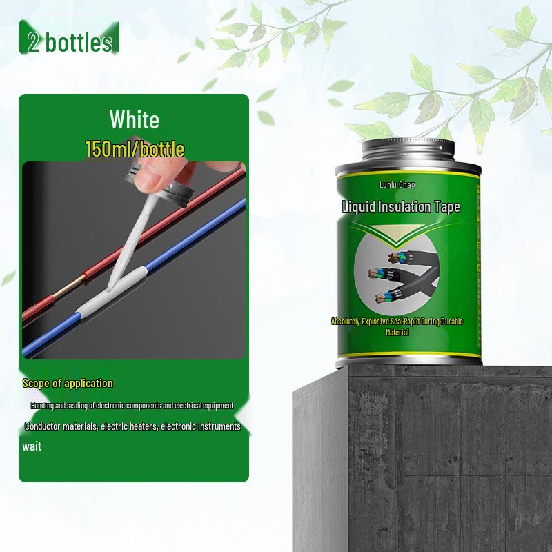 Electrician's Waterproof Liquid Insulating Cloth Tape - Black, Flame Retardant, Ideal for Wire Joints & Cables