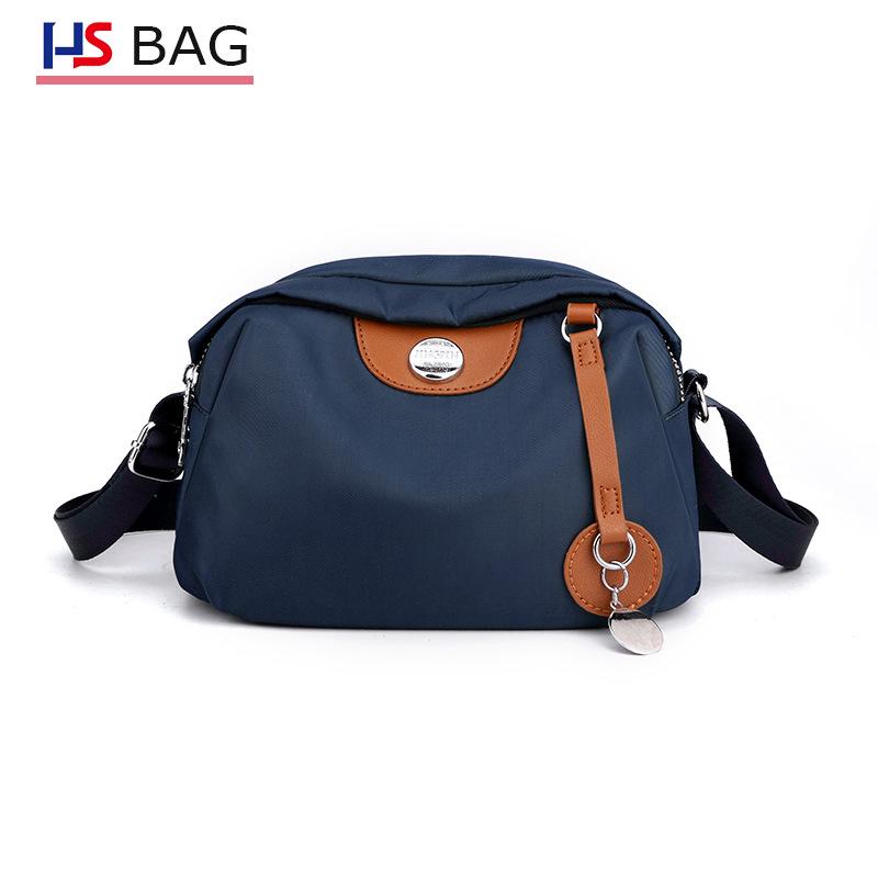 Women's Multi-Layer Crossbody & Backpack: Colorful, Casual, Water-Repellent Oxford Cloth, Korean Style, Large Capacity.