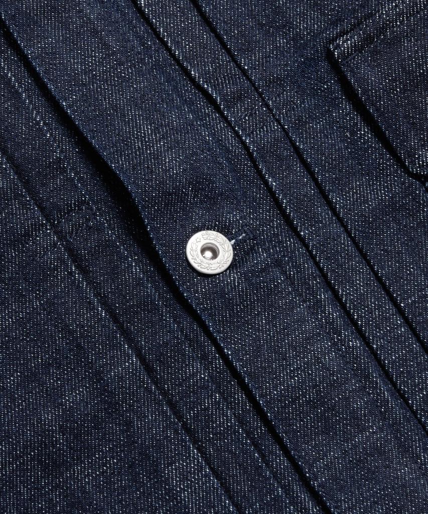 Espionage (Jpn Fabric)Type 1 Kaihara Denim Trucker Jacket Dark Indigo
