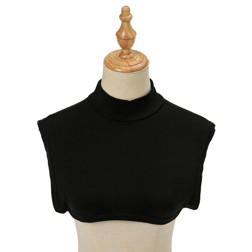 Heißer Verkauf Modal Rundhals Quadratische Basis Falscher Kragen Vielseitiger Vier-Jahreszeiten-Damenkragen In Volltonfarbe