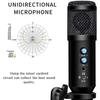 DEARING Condenser Microphone, Tabletop, Tripod, One-Click Mute, Noise Reduction, Volume Control, Earphone Monitor Function, Unidirectional, PC Microph