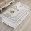 European Style PVC Gilded Table Mat Waterproof Scald Resistant Rectangular Dining Table Cloth Unwashed Plastic Coffee Table Case