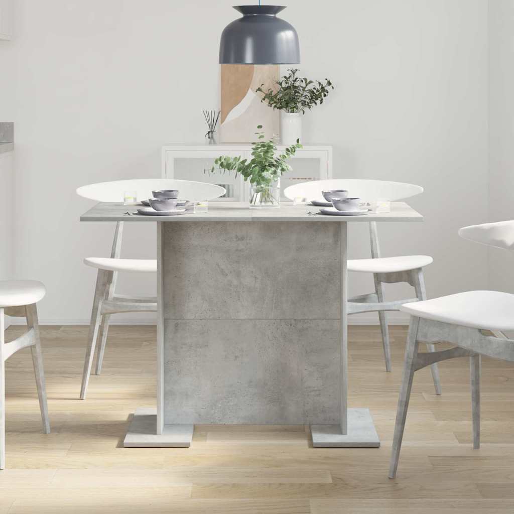 Dining Table Concrete Grey 110 x 60 x 75 cm Engineered Wood