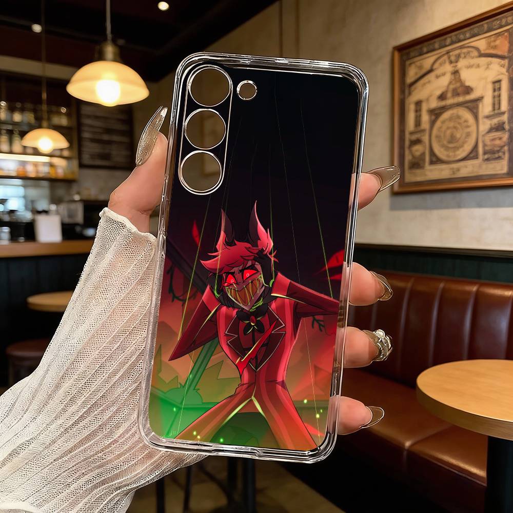 H-Hazbin H-Hotel Аластор Чехол для телефона Samsung Galaxy A71,A70,A52,A51,A40,A30 Прозрачная крышка Samsung a12
