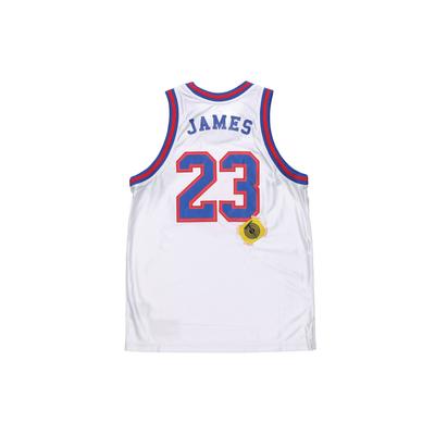 NBA Air Slam Dunk 2 Space Jam LeBron No. Maillot de Basket-ball 23, Coupe Régulière Homme Hauts Blanc CW4279-100