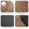 40-100cm Zuhause Rundes Haustierbett für Großes Hundebett Superweiches Katzenbett Langplüschiges Hundehaus für Mittelgroßes Hundehaus Winter Warm Schlafen