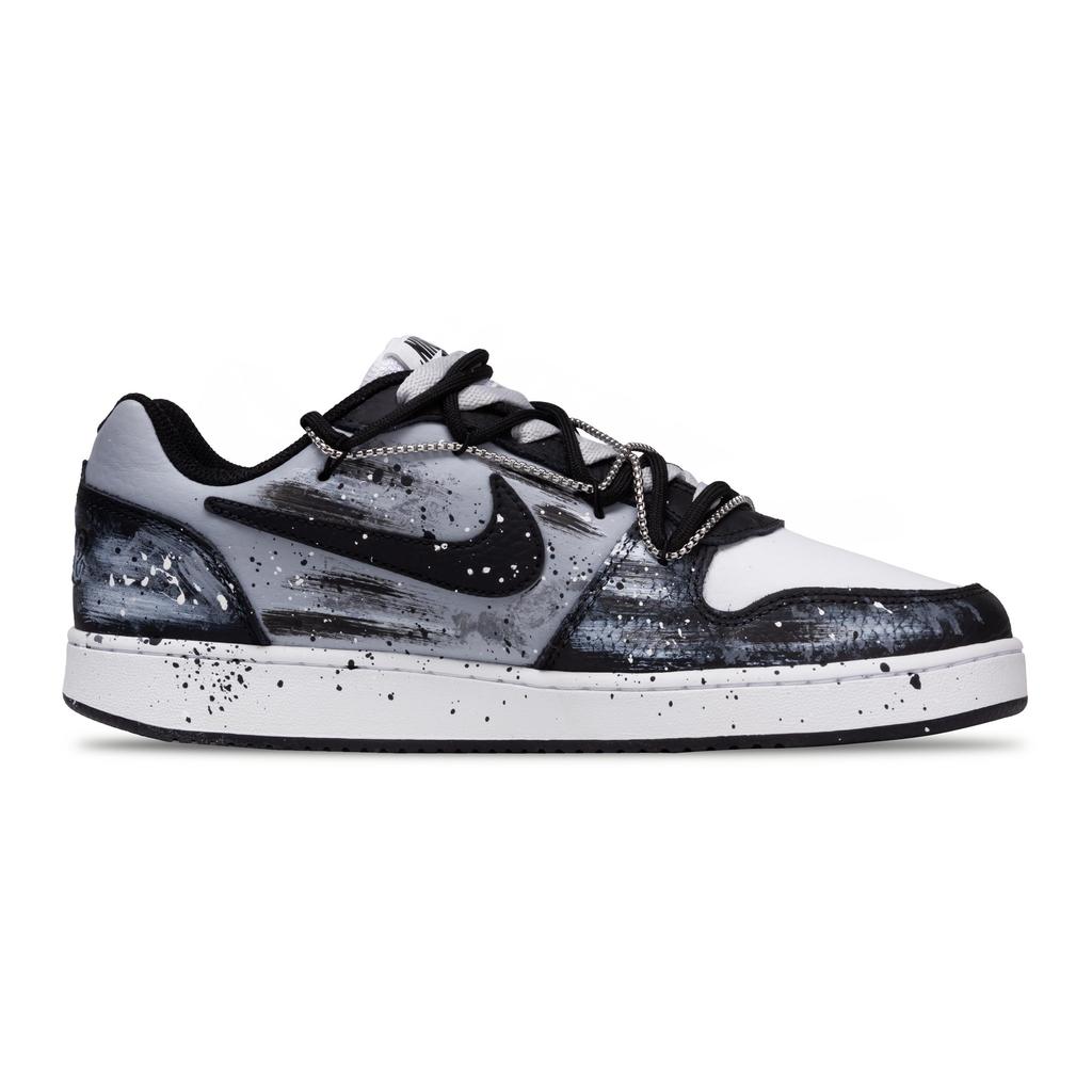 Nike EBERNON Wasteland Gears, Photovoltaic Power Synthetic Leather Abrasion Resistant Low top Skateboard Shoes Men's AQ1774-102(Team422-)
