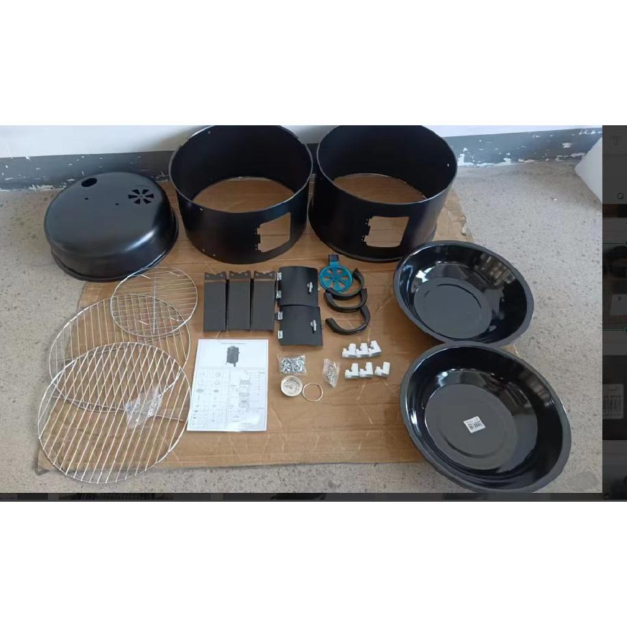 Grătar cu cărbuni 3 în 1 Afumătoare Grătar Grătar de grădină Barbacoa de Cărbuni Ustensile bbq