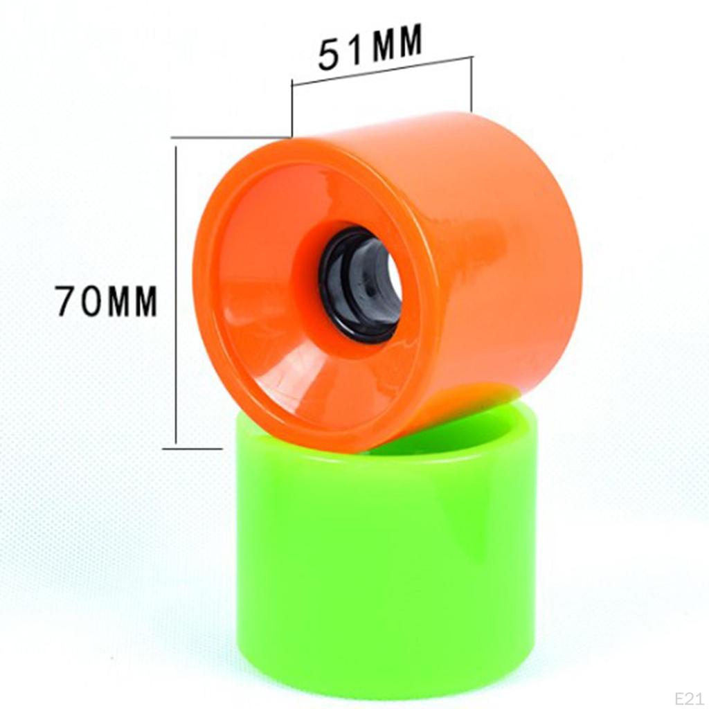 Juego de Ruedas para Skateboard - Paquete de 4 para Mantenimiento de Longboard