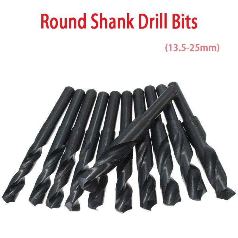 Durable Black Round Shank Drill Bit Ideal For Steel And Wood Drilling