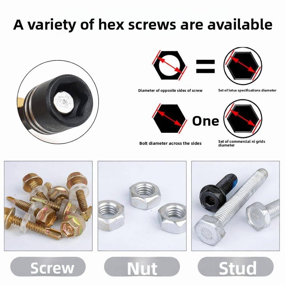 8mm Magnetic Nut Screwdriver DIY Hex Shank Driver for Power Drills Drivers Socket Kit