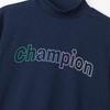 Champion Short Sleeve Mock Neck Shirt UV Graphic Logo Print Women's (CW-BG304), Navy, Protection, Quick-Drying,