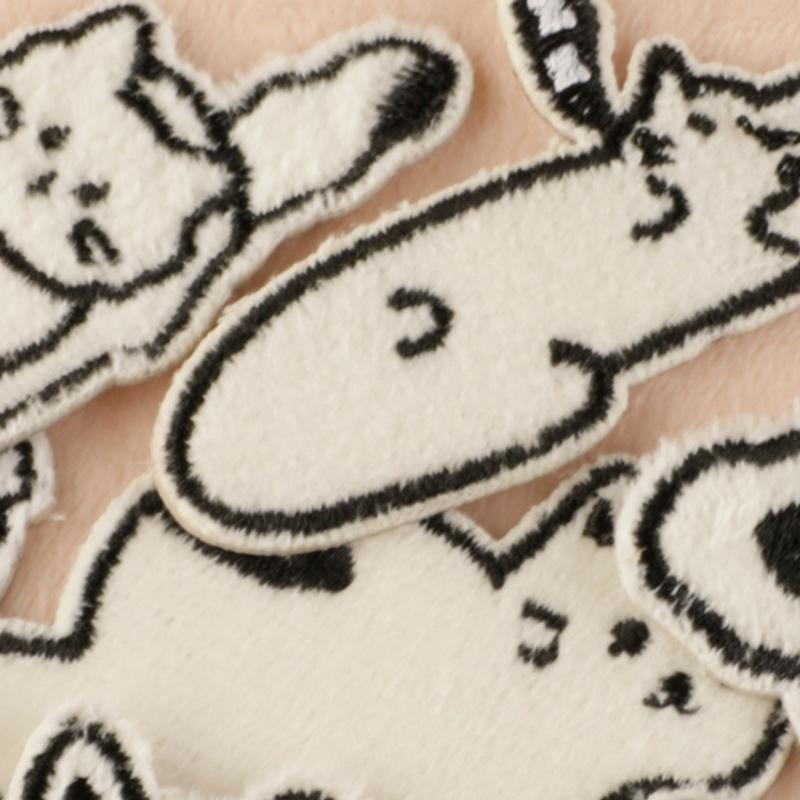 8 Pcs Cartoon Cats Iron On Patches Applique Patches Animal Repair Patches Embroidery Patches for Clothes Bag Decoration