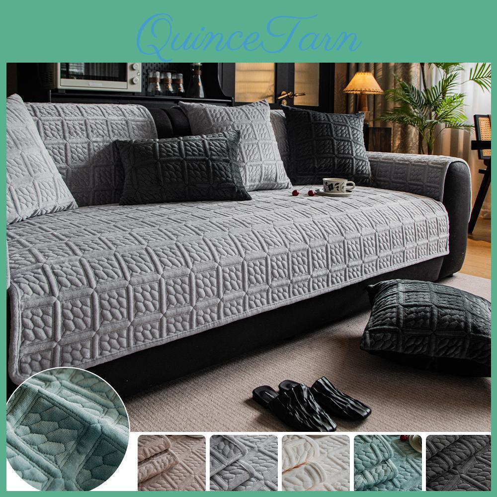Winter Autumn Models Milk And Velvet Sofa Cushion Plush Backrest Armrest Cushion Towel Sofa Cover