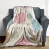 Colourful Hot Air Balloon Flannel Throw Blanket King Queen Size for Sofa Couch Bed Blanket Super Soft Lightweight Warm Blanket