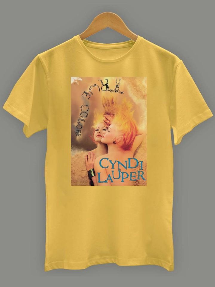 Rare CYNDI LAUPER True Love Shirt Gift fan Black unisex All size E435 XXL