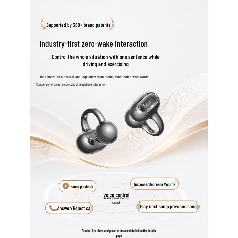 SANAG S8S Ultra AI Smart Open-Ear Clip Bluetooth Earphones