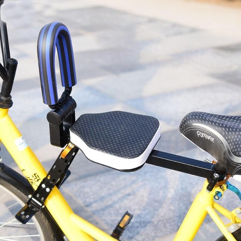 Kids Bike Seat Carbon Steel Child Bike Seat Foldable Front Mounted Child-Bicycle Seat Bike Accessories for Most Bicycles