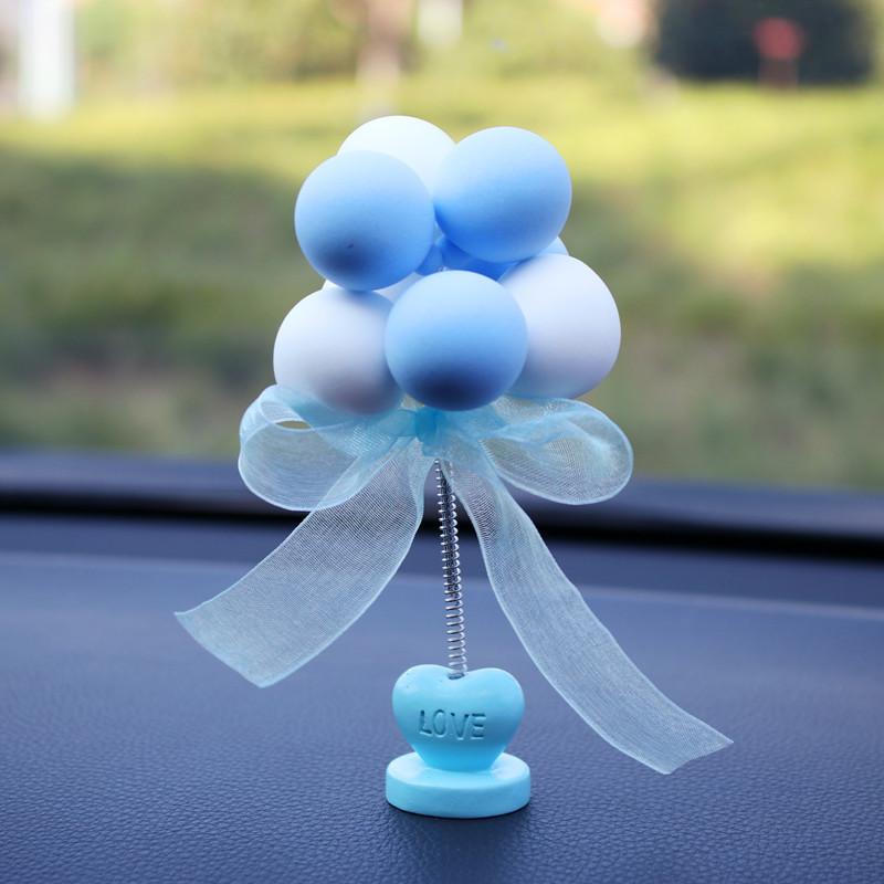 Cute Cartoon Balloon Car Ornament For Car Interior Clay Material