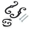 Cast Iron Material Cast Iron Shutter Fasteners Rustproof Coating Shutter Hook  Window Security