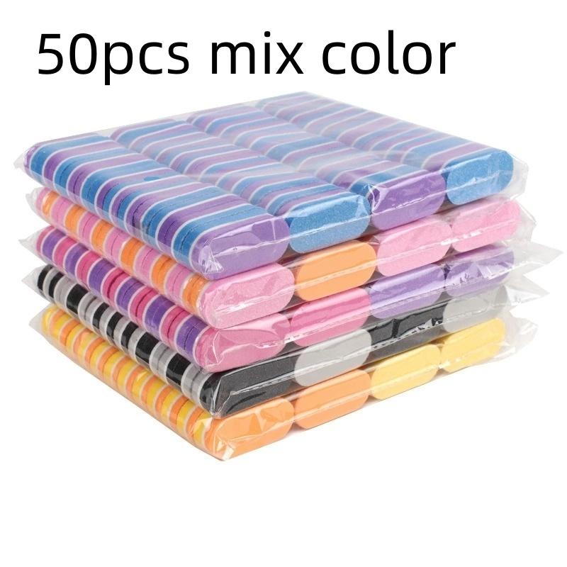 10/50/100pcs mix Nail Supplies Mini Nail Sponge Files Buffer Block Double Side Buffing Gel Nail Polish Manicure Tools Kit