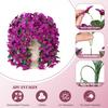 Artificial Bougainvillea Flower Faux Hanging Bougainvillea for Outside Long Trailing Vines Fake Flower for Door Porch Planter Urn Patio Balcony Decor