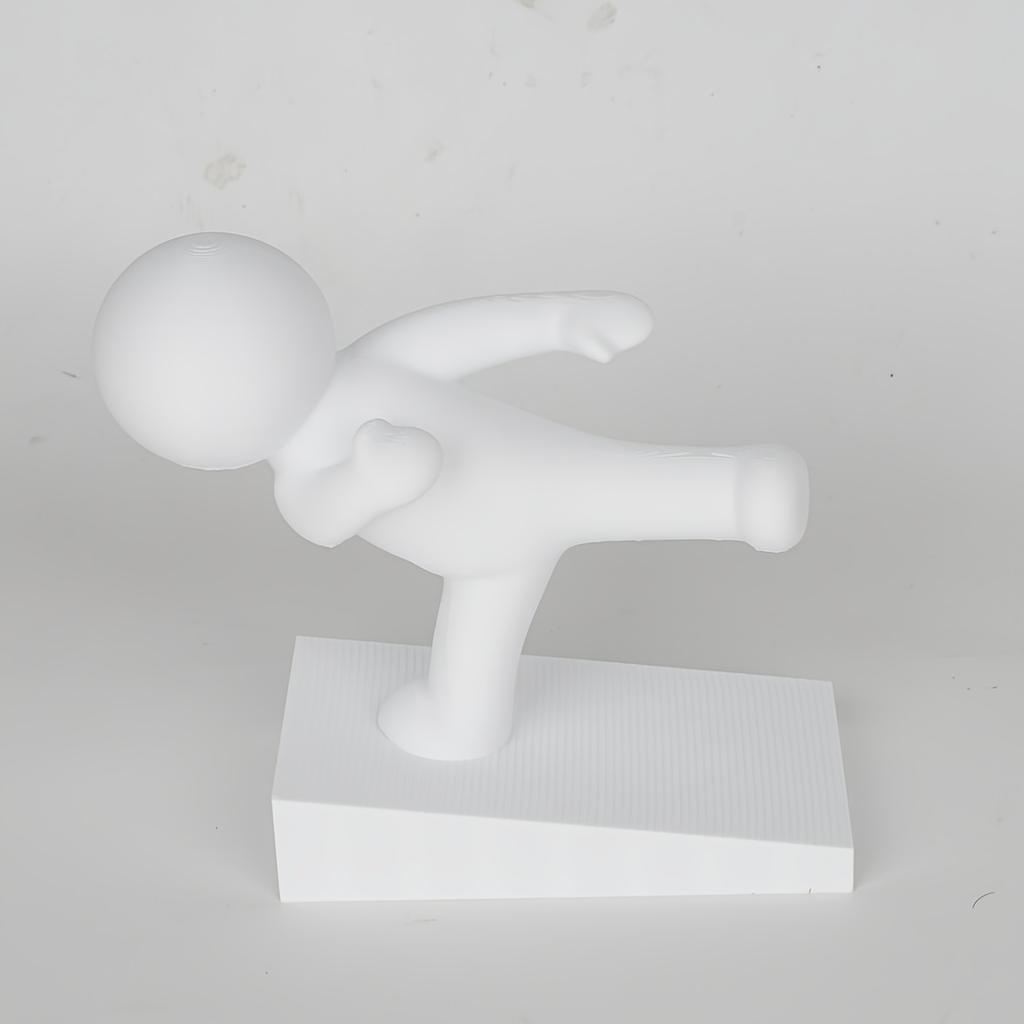 Schwerlast-Türstopper, Kung-Fu-Figuren-Design, Rutschfester Bodenschutz, Einfache Installation, Haustiersicherer Türschutz, Kratz-