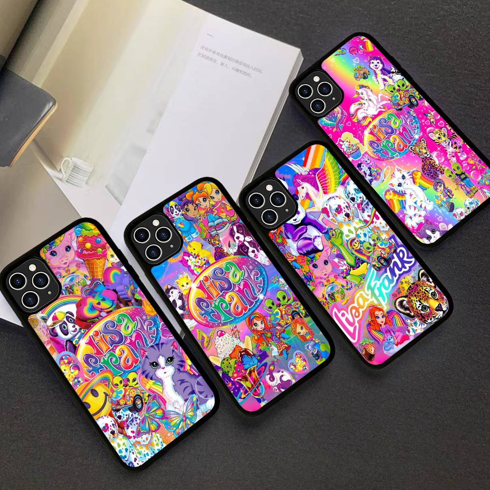Lisa Frank Art Phone Case For IPhone 16 Pro Max 15 14 Plus 14 13 12 11 17 PC+TPU Cases Back Cover