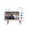 Retro TV Style Bluetooth Speaker and Phone Holder Stand