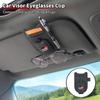 Car Sunglasses Holder Sun Visor PU Leather Glasses Clip For GR Sport Corolla Yaris Camry Prius RAV4 CHR Key Accessories