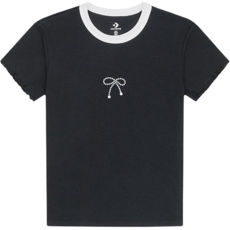 Converse Regular T Shirt Women s Black 10028732-A02 L