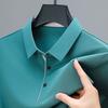 Golf Shirts Mens Short Sleeve Solid Color Turn Down Collar Business Plain Shirt for Man