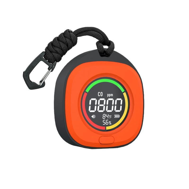 FMAi K5 Carbon Monoxide Detector Accurate detection LED Screen Portable Travel Rechargeable CO and CO2 Detector with alarm sound