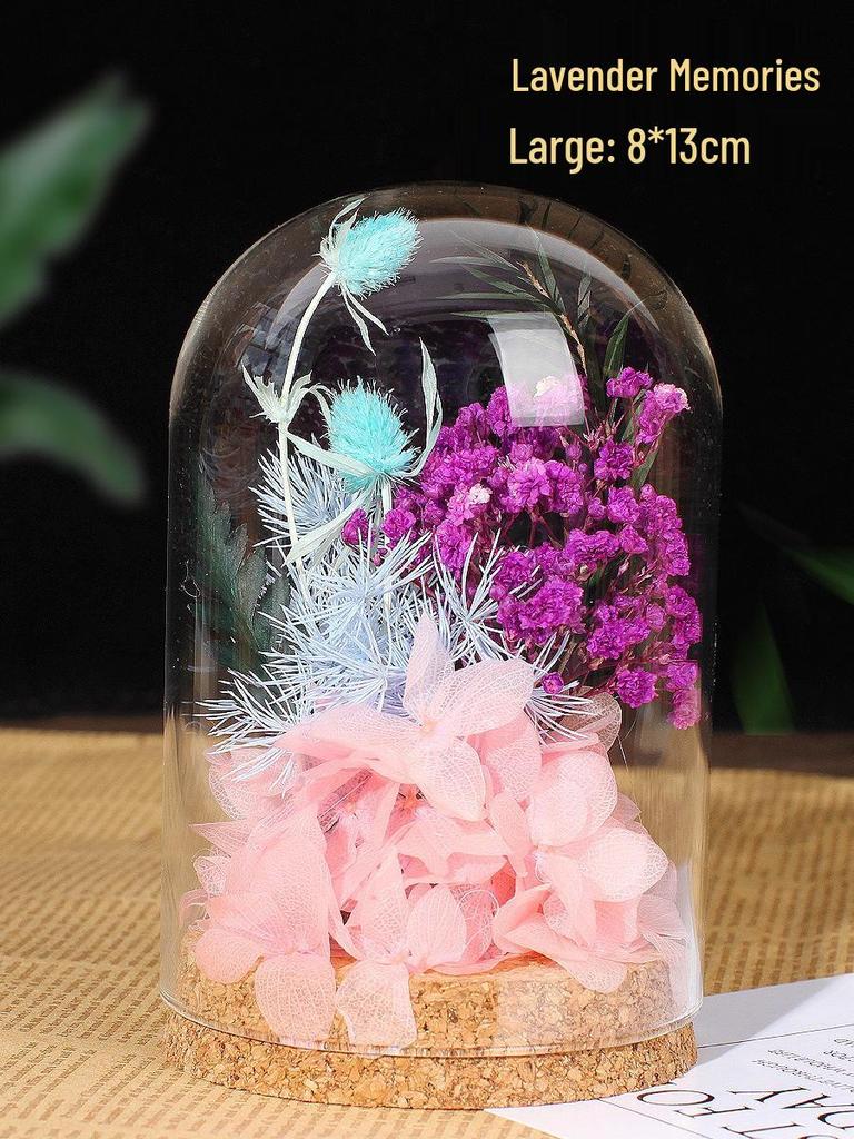 Handmade Preserved Flower Glass Dome Ornament: Double Ninth Festival DIY Kit for Creative Gifts & Team Activities