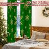 2 Stück, 2D-FLACHDRUCK Vorhänge (Ohne Stange) Festliche Freude Weihnachts-Festival Chic-Druck Vorhänge Vielseitig Langlebiges Polyester