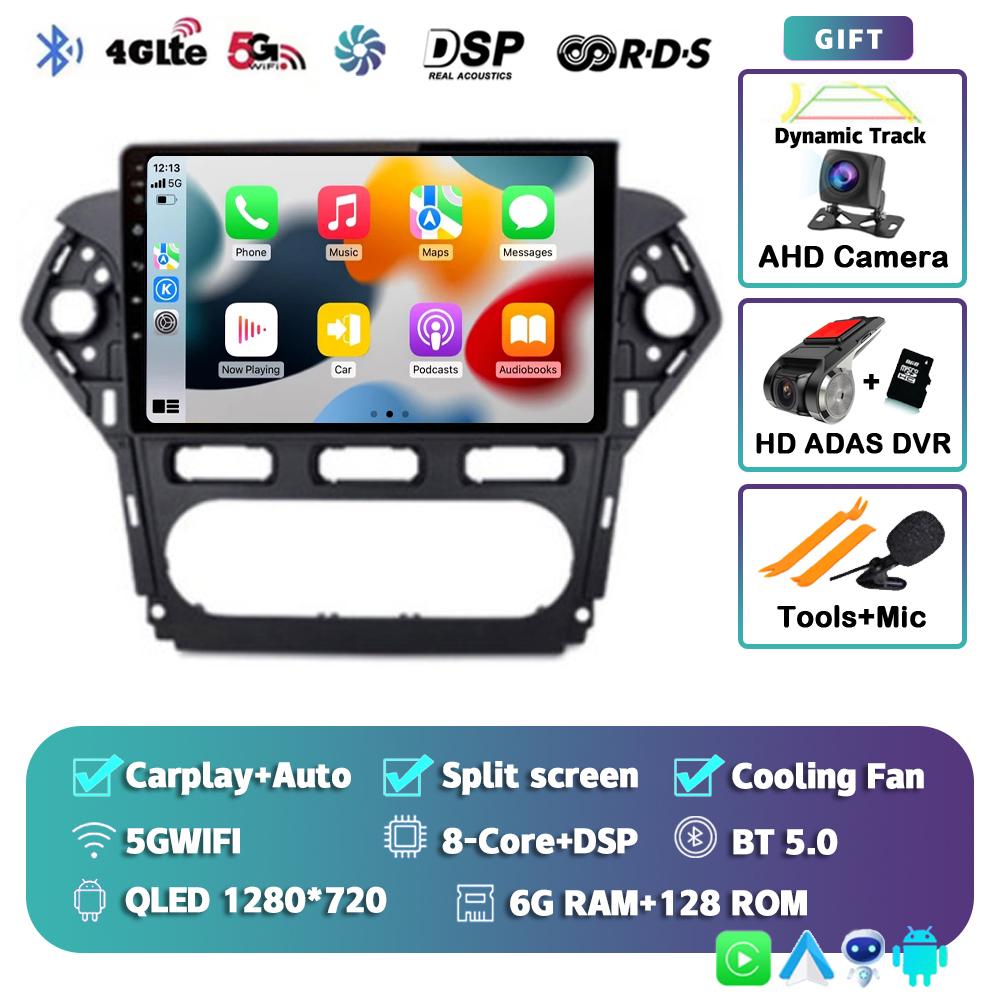 Android 14 Carplay For Ford Mondeo 4 2010 2011 2012 213 2014 Car Radio Multimedia Video Player Navigation Stereo GPS 2din Audio