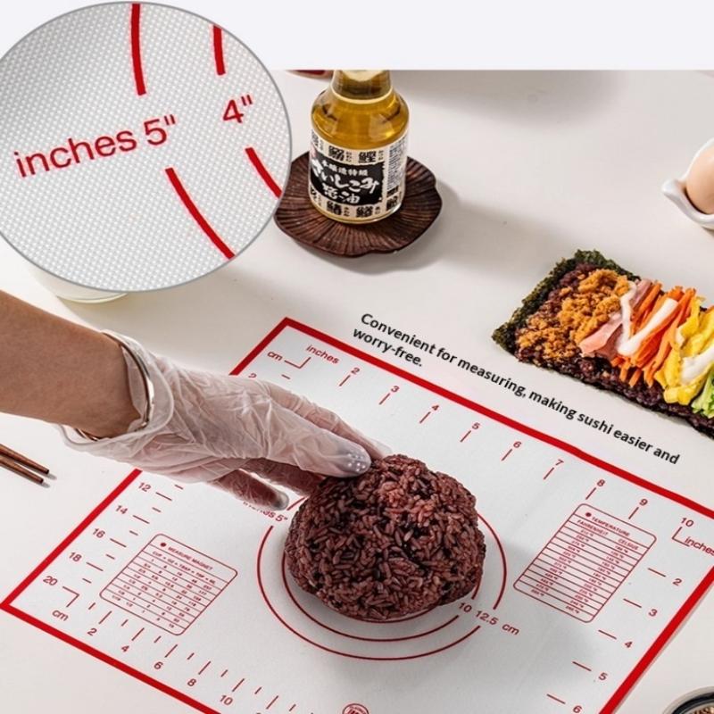 Tappetino da Forno in Silicone, Tappetino per Impastare, Stendere Pasta, Cucina, Crêpes, Impasto Pizza, Padella Antiaderente, Tappetino per Pasticceria