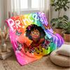 Rainbow Fairy with Colorful Hair Theme blanket Lightweight Warm Flannel Blanket Decorative Throw Blanket for Home Decoration