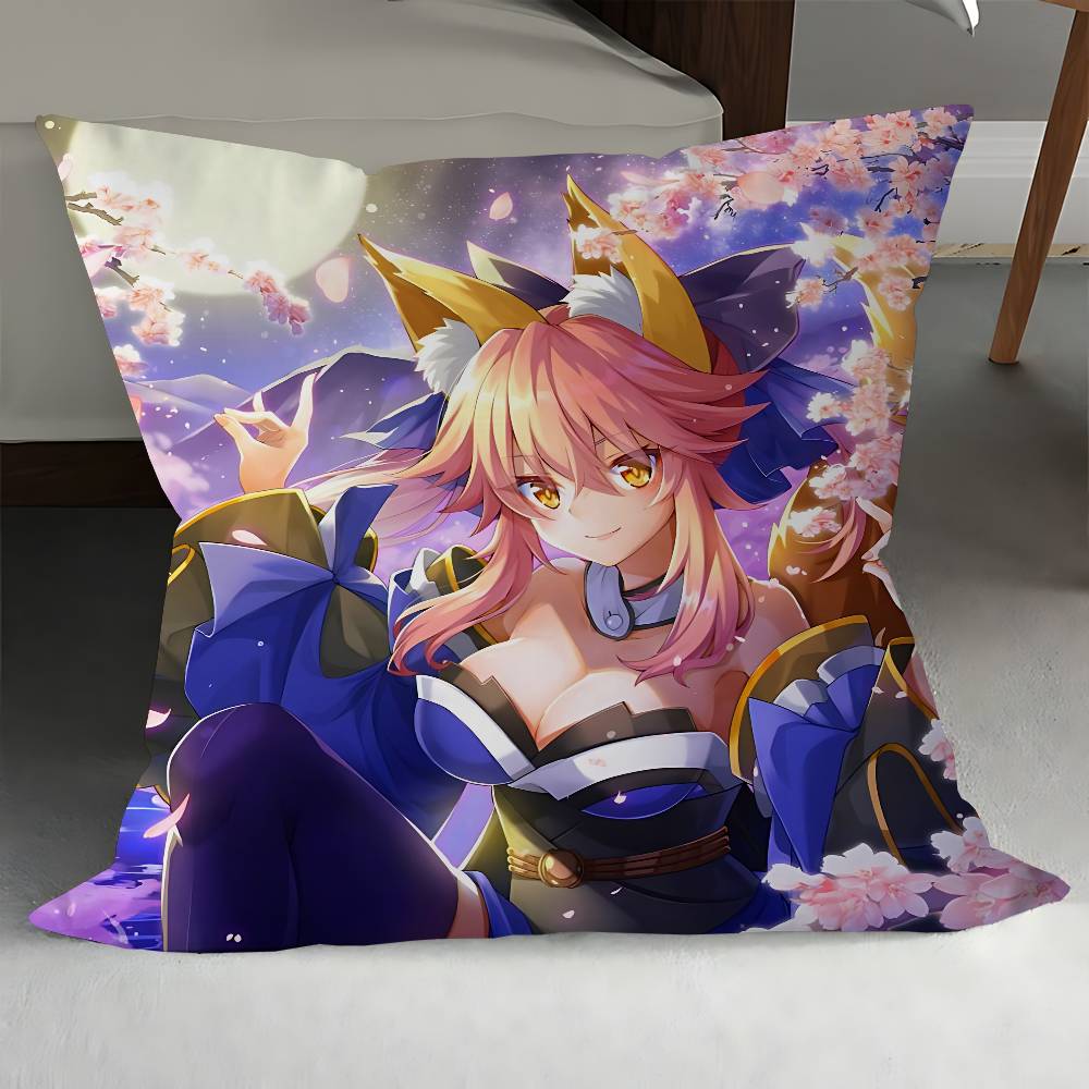 T-Tamamo No Mae Kuddfodral Kuddöverdrag Vardagsrum Soffa Heminredning Anpassad